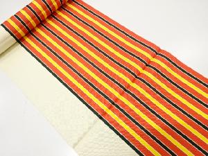 アンティーク　縞模様織り出し　八寸帯地反物